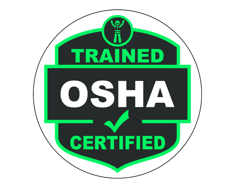 osha trained badge